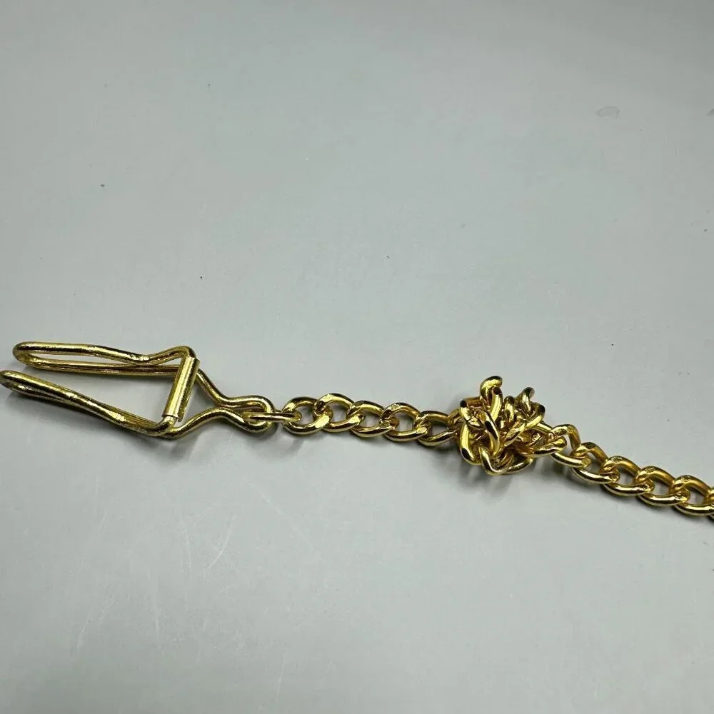 3/$30 Wildlife Eagle Moose Pocket Watch Gold Tone Front Case Chain 46mm